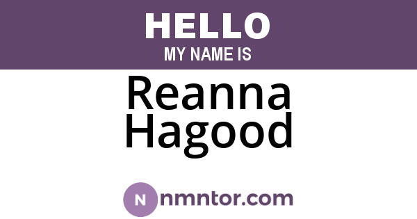 Reanna Hagood