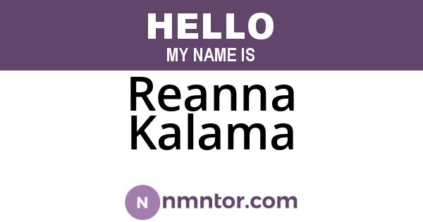 Reanna Kalama