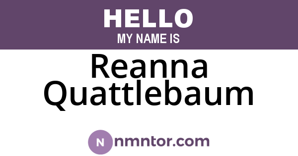 Reanna Quattlebaum