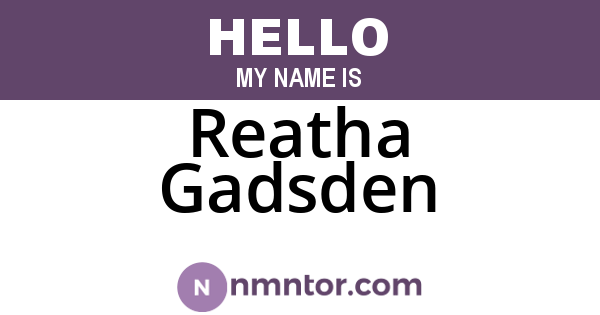Reatha Gadsden