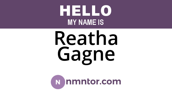 Reatha Gagne