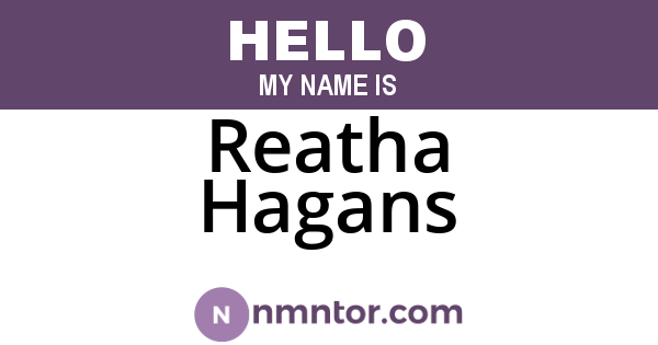 Reatha Hagans