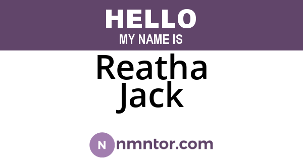 Reatha Jack