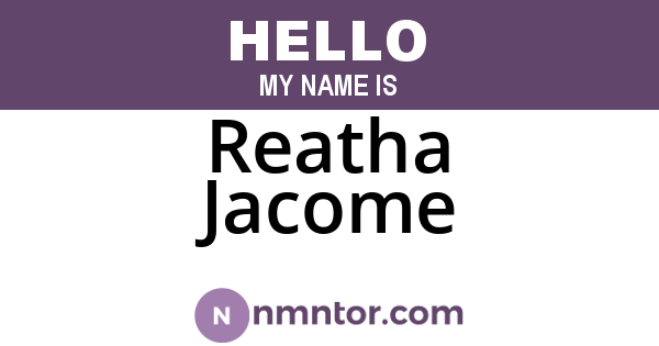 Reatha Jacome
