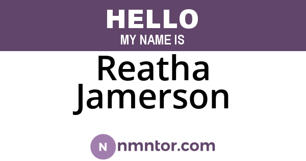 Reatha Jamerson