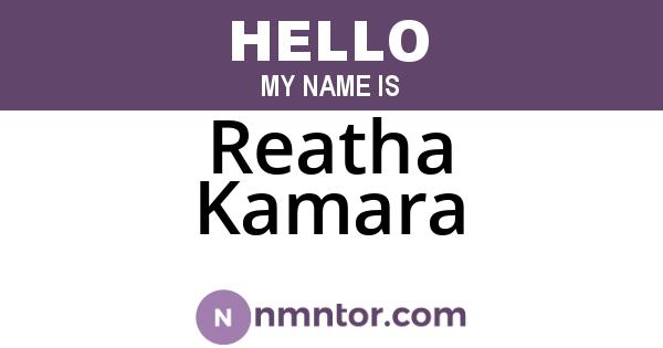 Reatha Kamara