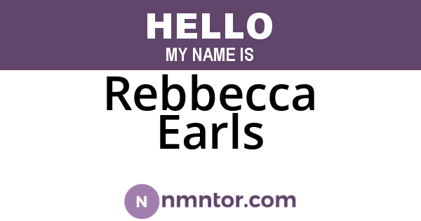 Rebbecca Earls