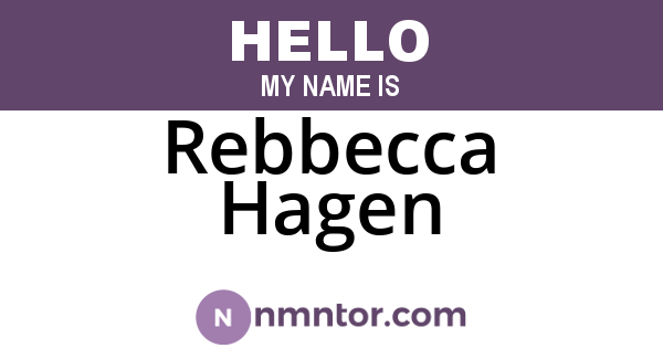 Rebbecca Hagen