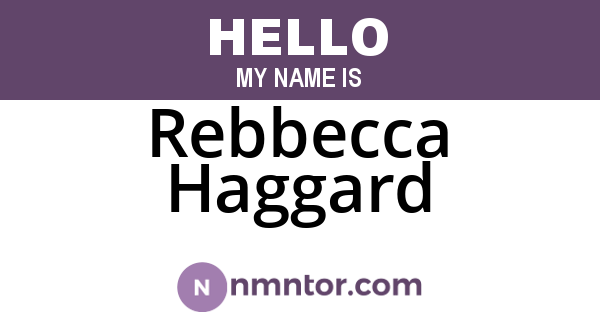 Rebbecca Haggard