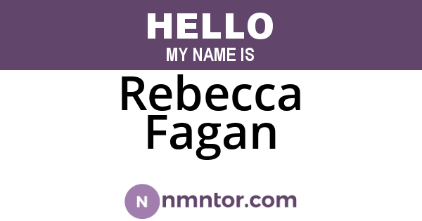 Rebecca Fagan