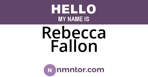 Rebecca Fallon