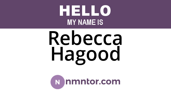 Rebecca Hagood