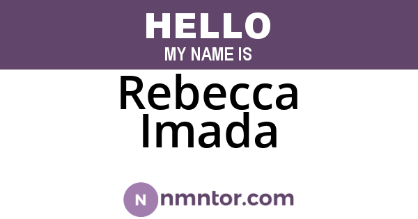 Rebecca Imada