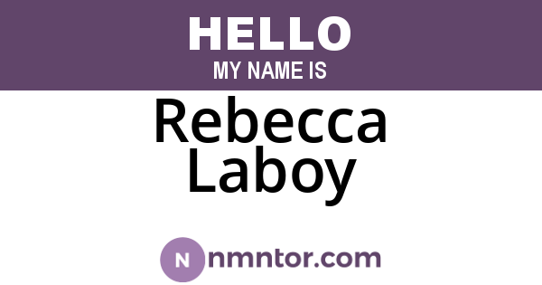 Rebecca Laboy