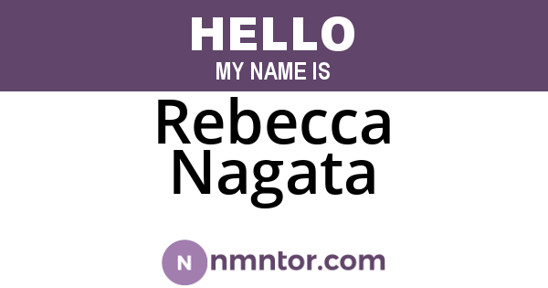 Rebecca Nagata