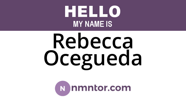 Rebecca Ocegueda