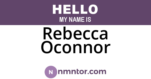 Rebecca Oconnor