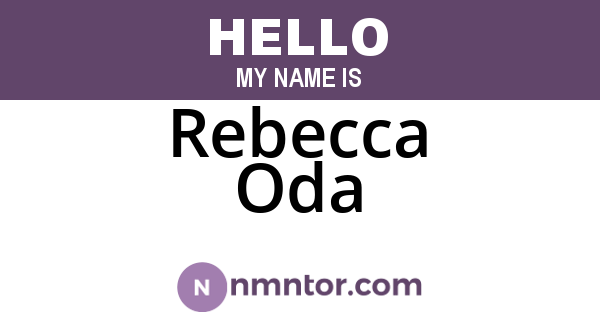 Rebecca Oda