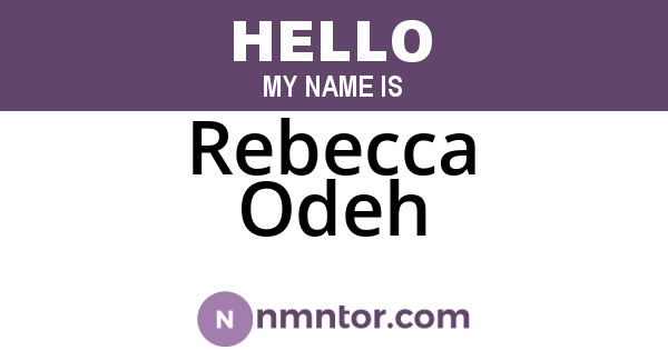 Rebecca Odeh
