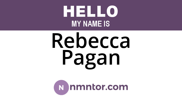 Rebecca Pagan