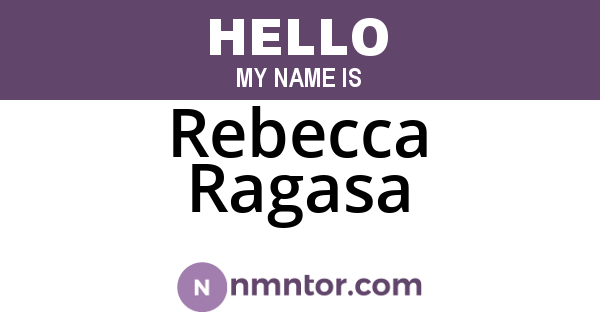 Rebecca Ragasa