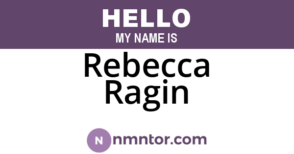Rebecca Ragin