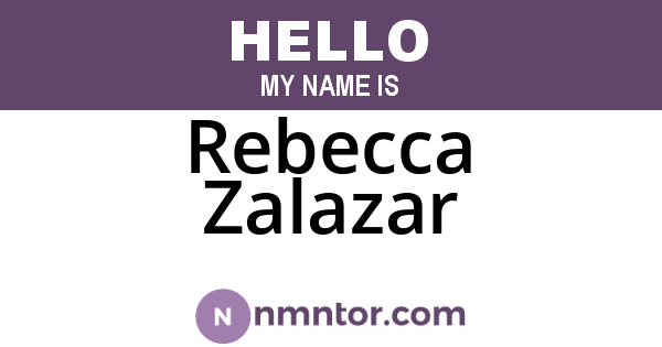 Rebecca Zalazar