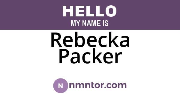Rebecka Packer