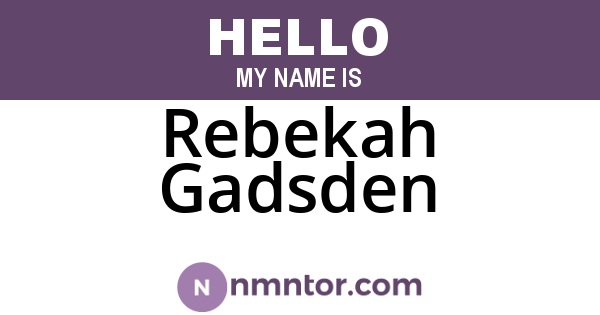 Rebekah Gadsden