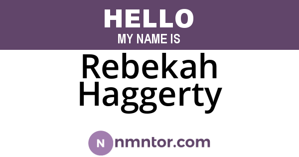 Rebekah Haggerty