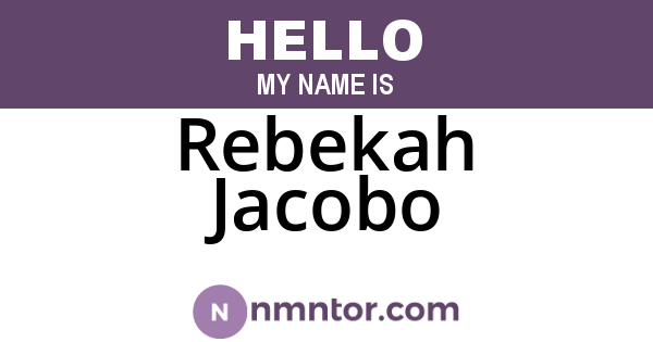 Rebekah Jacobo
