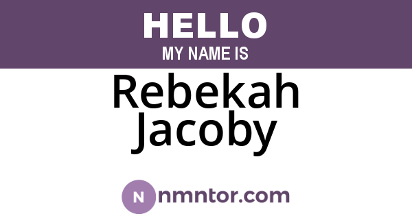 Rebekah Jacoby
