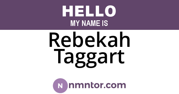 Rebekah Taggart
