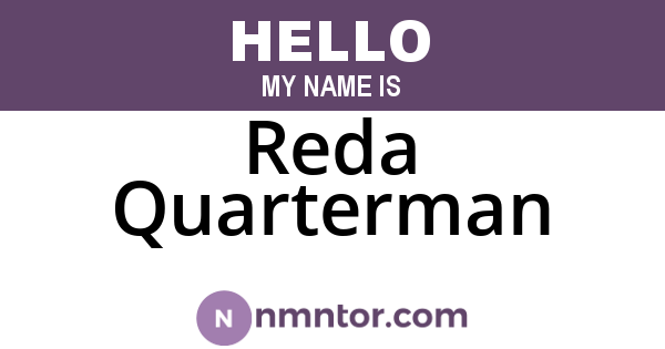 Reda Quarterman