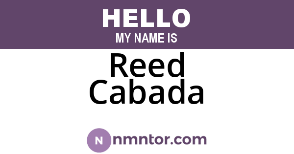 Reed Cabada