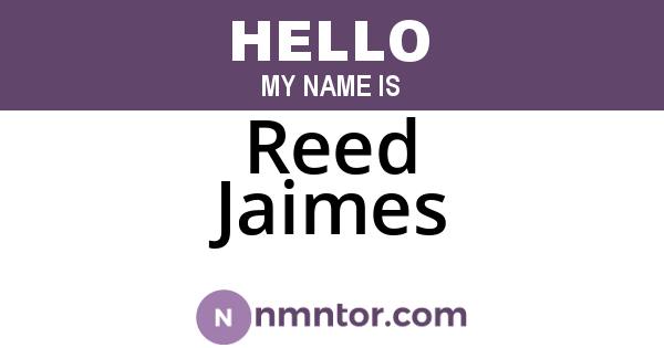 Reed Jaimes