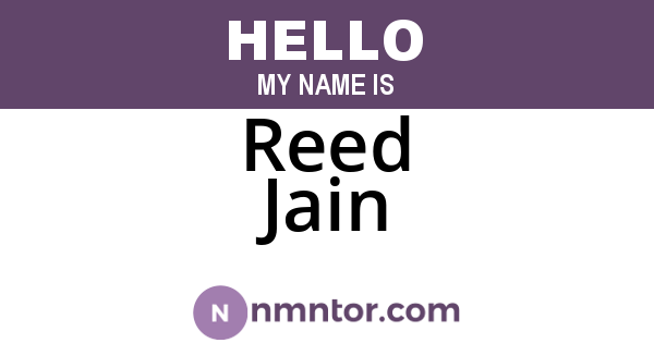 Reed Jain