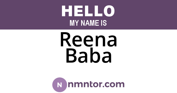 Reena Baba