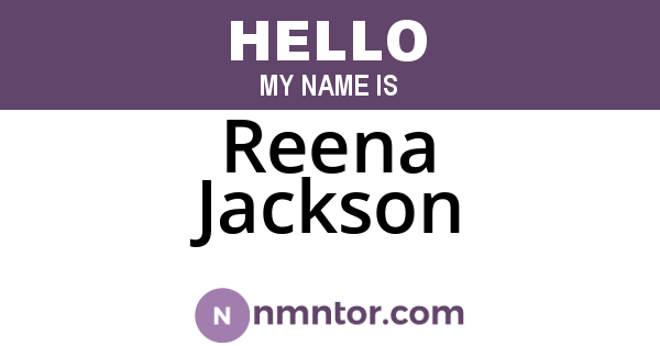 Reena Jackson