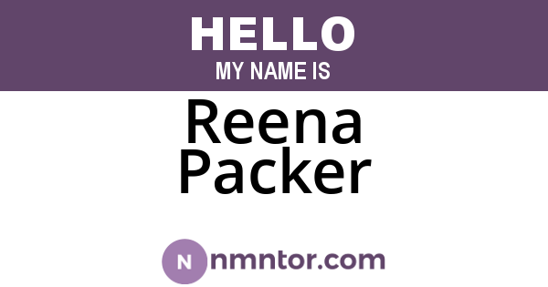 Reena Packer