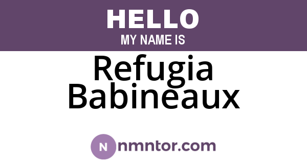 Refugia Babineaux