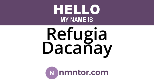 Refugia Dacanay