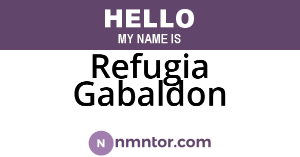Refugia Gabaldon