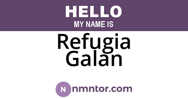 Refugia Galan