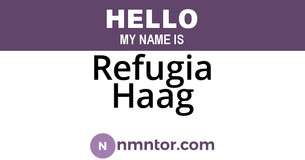 Refugia Haag