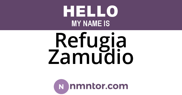 Refugia Zamudio