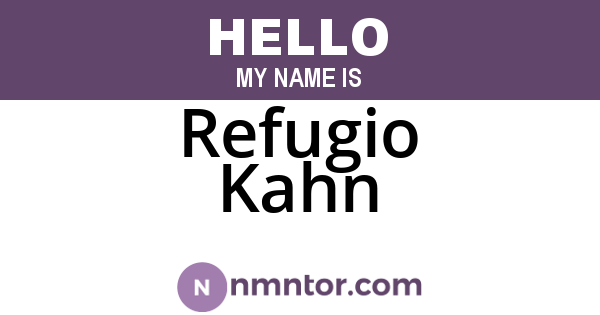 Refugio Kahn