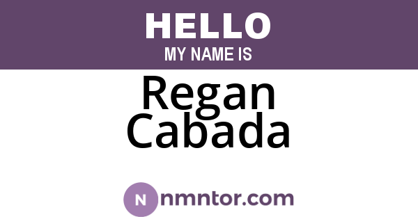 Regan Cabada