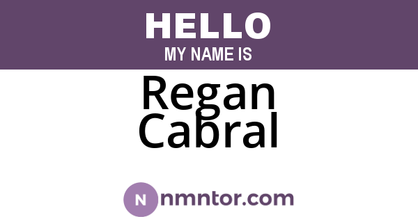 Regan Cabral