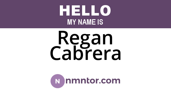 Regan Cabrera